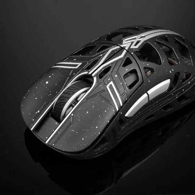 Alt view image 5 of 5 - MK x WLMOUSE Sword X Magnesium Wireless 8K Mouse (Black Dot, Black)