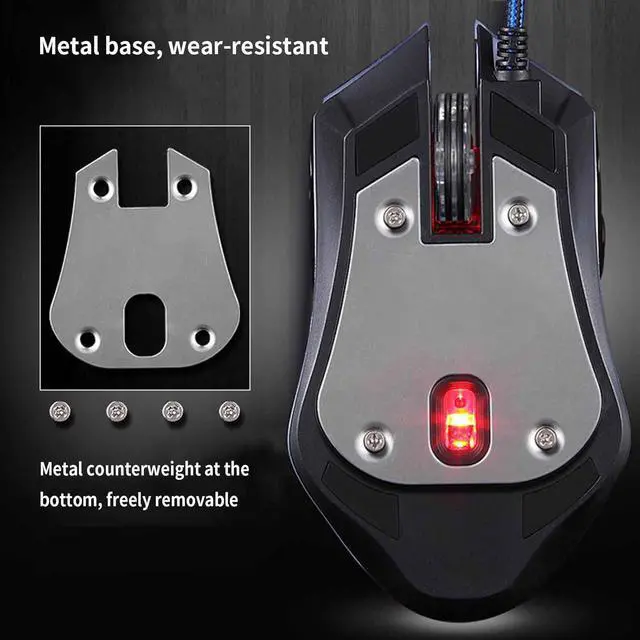 Alt view image 5 of 7 - JUSHZ Computer Mouse for Laptop USB Gaming Ergonomic Optical Wired Mice 4 Way Scrolling Lightweight Programmable Buttons Touch Scroll Macro 800DPI 1200DPI 1600DPI 2400DPI (White)