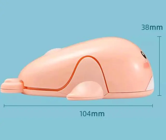 Alt view image 2 of 7 - Cute Wireless Mouse with 2.4GHz USB Receiver Dual Mode Computer Mouse Silent Clicks for Laptops PC Office Students Home