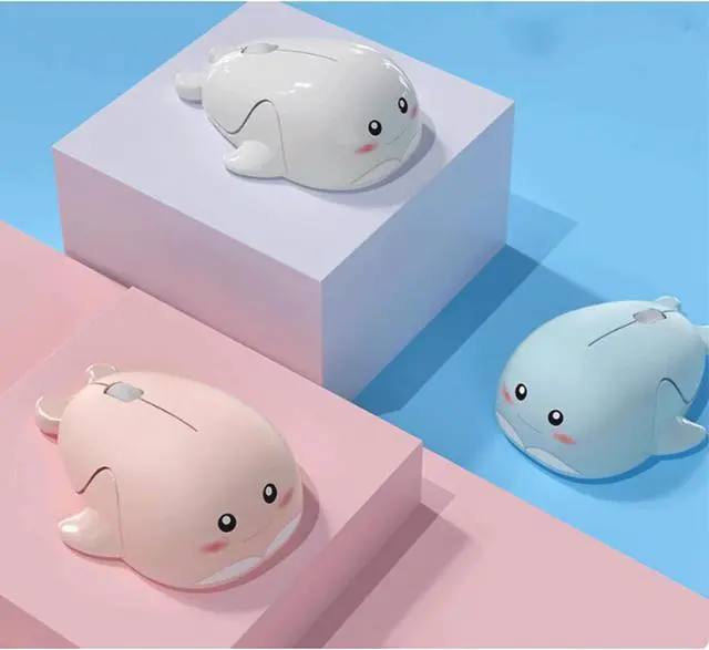 Alt view image 6 of 7 - Cute Wireless Mouse with 2.4GHz USB Receiver Dual Mode Computer Mouse Silent Clicks for Laptops PC Office Students Home