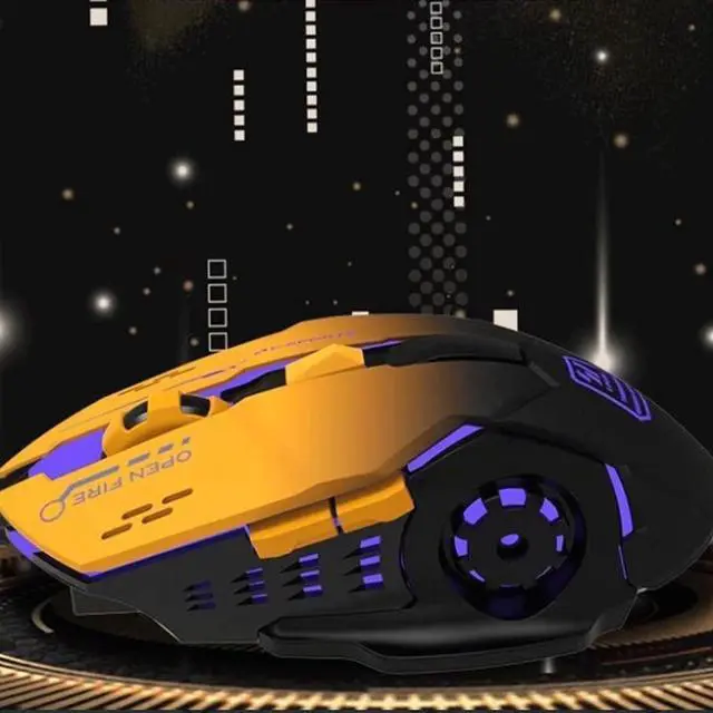 Alt view image 2 of 6 - Computer Mouse Gaming Mouse Wireless, Ergonomic Gamer Laptop Pc Optical Computer Mice 6 Adjustable Dpi Up to 2400 for Many Computer Devices Wireless mice