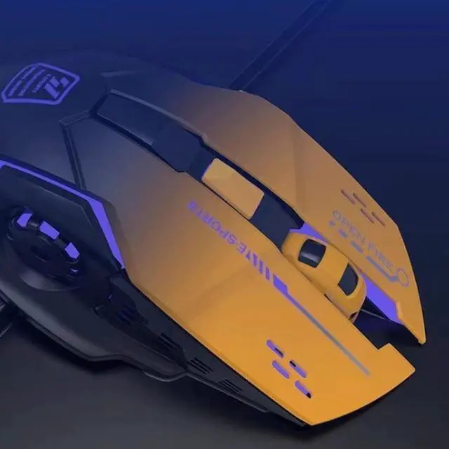Alt view image 6 of 6 - Computer Mouse Gaming Mouse Wireless, Ergonomic Gamer Laptop Pc Optical Computer Mice 6 Adjustable Dpi Up to 2400 for Many Computer Devices Wireless mice