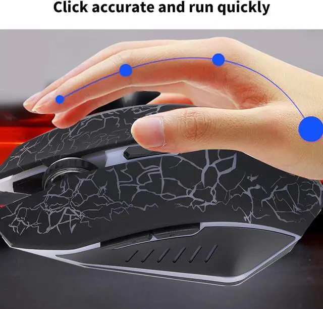 Alt view image 2 of 7 - Wired Gaming Mouse PC Gaming Mouse Computer Mouse Ergonomic Mouse PC Gaming Accessories Mouse for Laptop with 6 Programmable Buttons/198