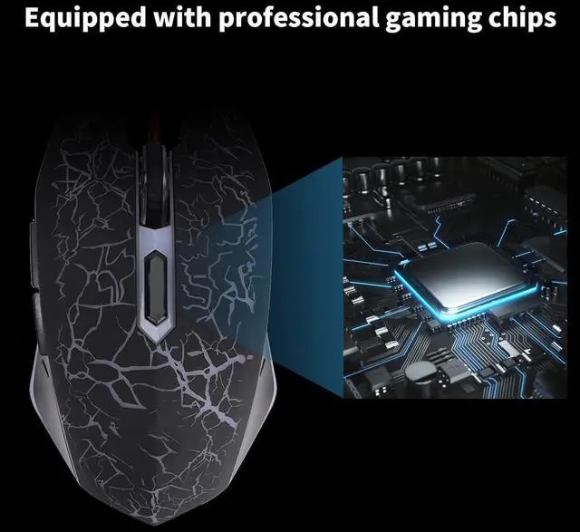 Alt view image 4 of 7 - Wired Gaming Mouse PC Gaming Mouse Computer Mouse Ergonomic Mouse PC Gaming Accessories Mouse for Laptop with 6 Programmable Buttons/198
