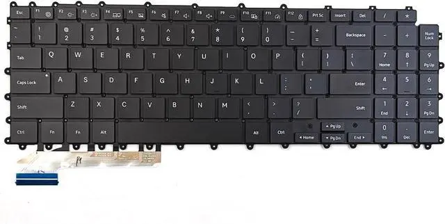 Main image of KGIGIBE Replacement Backlit Keyboard for Samsung Galaxy Book Pro 360 15 950QDB NP950QDB NP950QDB-KA1US Laptop US Black Without Frame