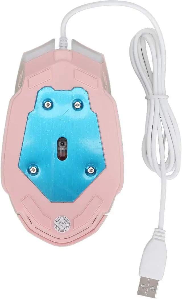 Alt view image 7 of 7 - Gaming Mouse Wired USB Computer Mouse RGB Wired Gaming Mouse Computer Mouse Wired 4 Adjustable dpi Up to 3200 Ergonomic Mouse 6 Keys Pink/195