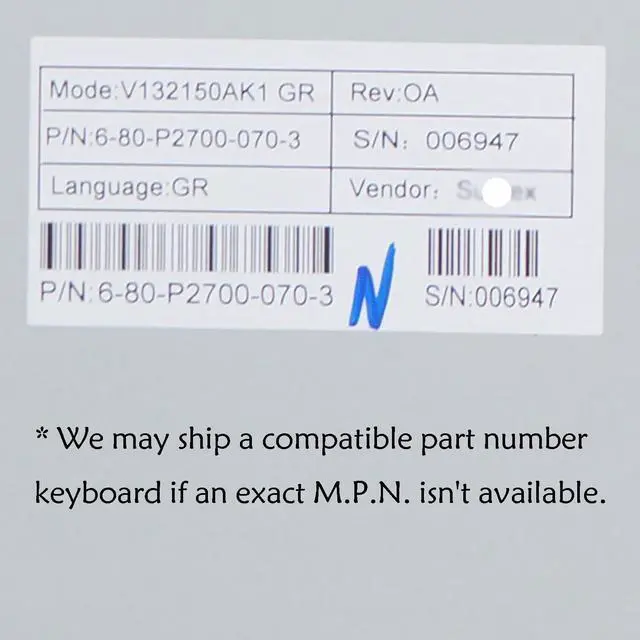 Alt view image 4 of 6 - Laptop Keyboard for Clevo K680S, Terrans Force X511 X611 X711 X811, Sager NP8268 NP9150 NP9170 NP9370 NP9380 NP9570 NP9580 V132150AK1, 6-80-P2700-070-3, Backlit (DE German QWERTZ Deutsche)