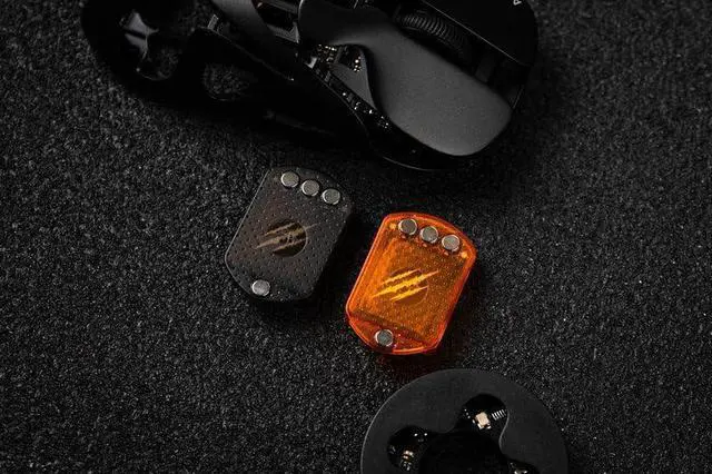 Alt view image 7 of 7 - AM Infinity Gaming Wireless Mouse, 49g Metal Ultralight Hollow Design, 30000 DPI PAW3950 Sensor, Dual 8K Polling, Hot-Swappable Battery, DIY RGB Lighting  2.4G/Bluetooth/Wired Gaming Computer Mouse