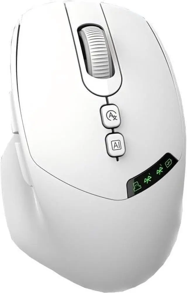 Main image of Wireless AI Mouse with ChatGPT | Dual Connection w/h Bluetooth or 2.4G USB Receiver | Voice Typing, Real-Time Translation, Multi-Device Switching | Ergonomic Computer Mouse for Work & Study