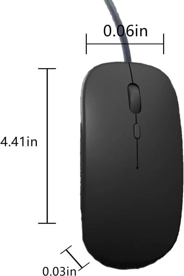 Alt view image 2 of 7 - Wired Mouse, USB Computer Mouse, 3 Buttons Home and Office Mouse for Laptop,Computer,PC,Desktopfor Righty or Lefty Use,Black
