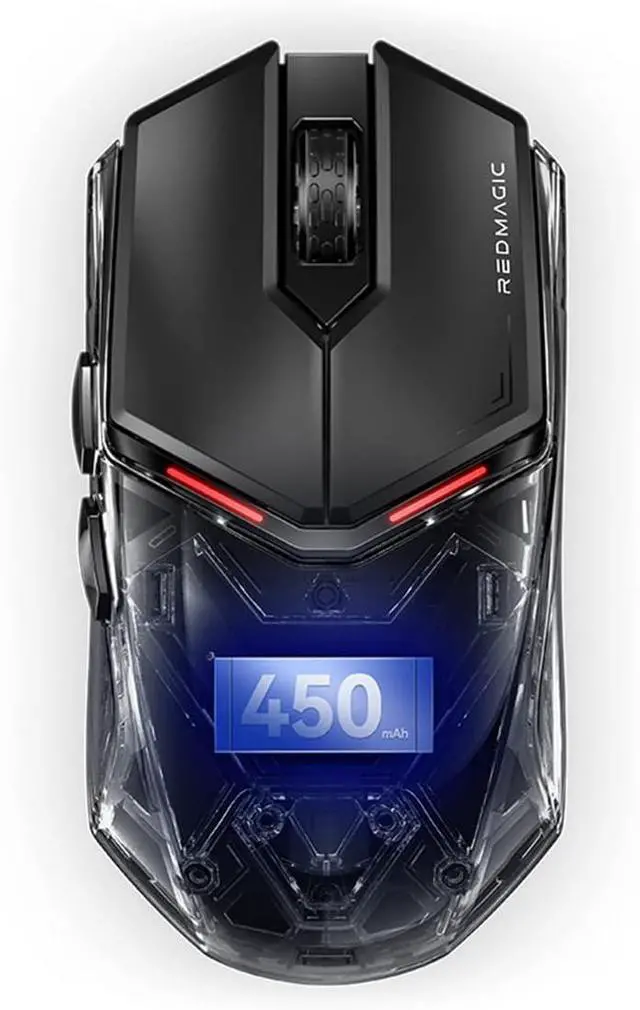 Alt view image 2 of 7 - REDMAGIC Gaming Mouse, Tri-Mode Mouse Gaming with 26000 DPI, PC Gaming Mice with RGB Backlit Programmable Ergonomic Mouse Gamer, Lightweight, Rechargeable, 100Hrs for Windows, Mac Gamer, Black