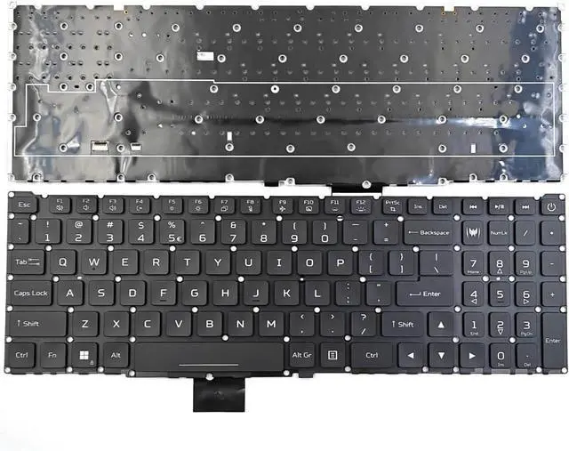 Alt view image 3 of 3 - KGIGIBE Replacement Backlit Keyboard for Acer Predator Helios 16 PH16-71 Gaming N23Q1 Laptop US Black with Per-Key RGB Backlit