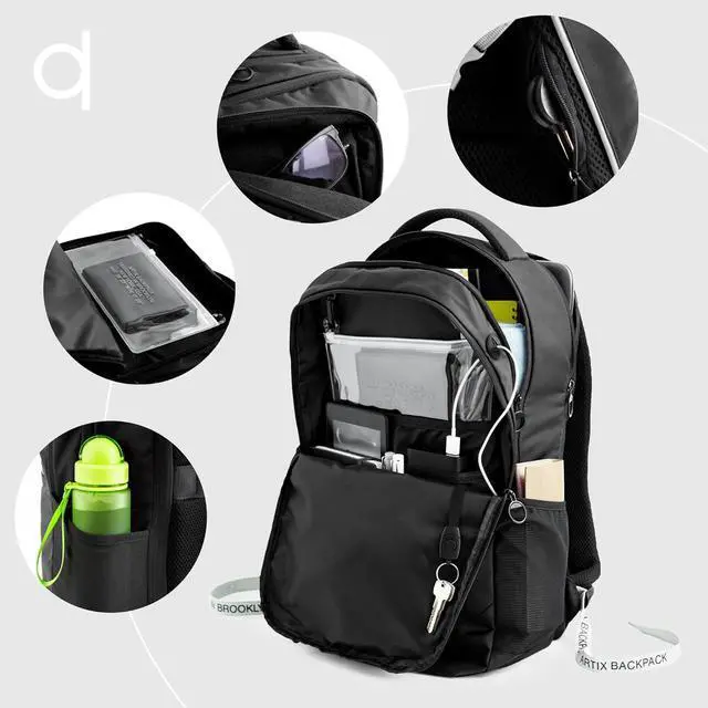 Alt view image 7 of 7 - Save 22% on Ultimate Christmas Gift Set: Silent Wireless Mouse + Waterproof Laptop Backpack Bundle for Professionals - Ergonomic, Durable, and Stylish - Perfect for Office, School [Black/Grey]
