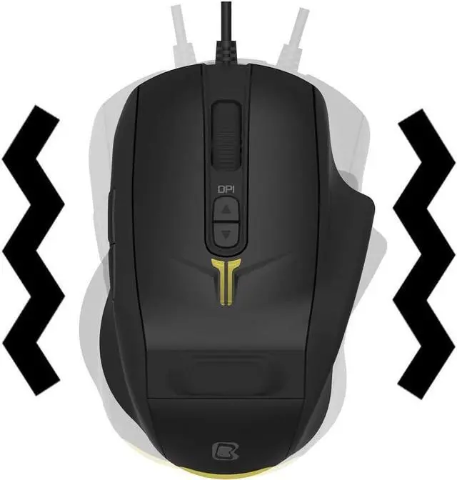 Main image of 4D Vibration Gaming Mouse SH60P | Haptic Click Mode and Vibration Intensity Change Button | Macro Program | Unique FPS Gaming Experience on PC