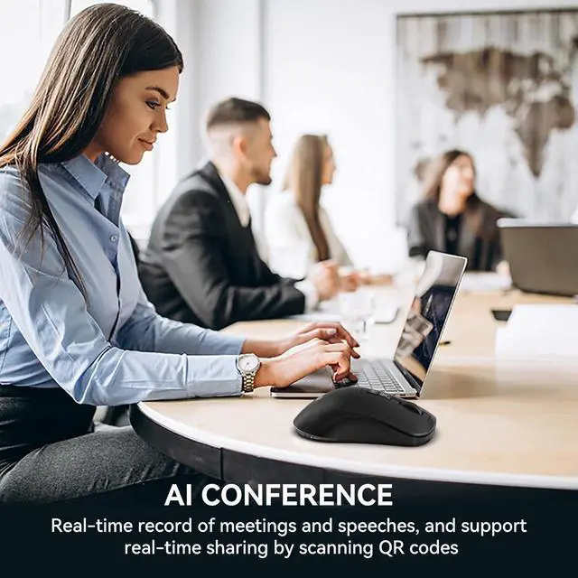 Alt view image 6 of 7 - M4 Wireless Smart Ai Mouse For Pc Laptops,One-Touch Voice Input, Ai Assistant, Meeting Recording, Screenshot Translation, And Multi-Language Compatibility, Is A High-Performance Office Device.