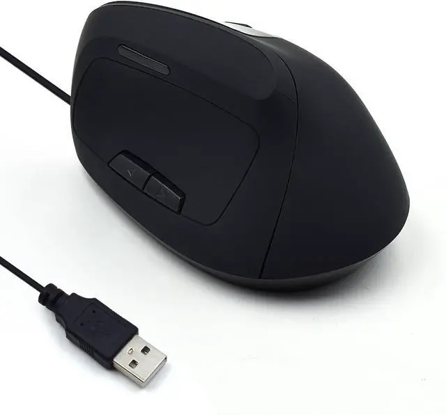 Alt view image 2 of 6 - EW315 Ergonomic Mouse Wired SBb, Black, EW3157