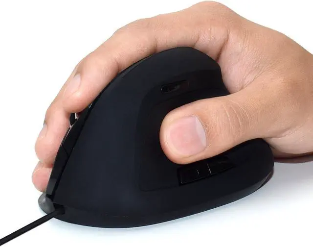 Alt view image 6 of 6 - EW315 Ergonomic Mouse Wired SBb, Black, EW3157