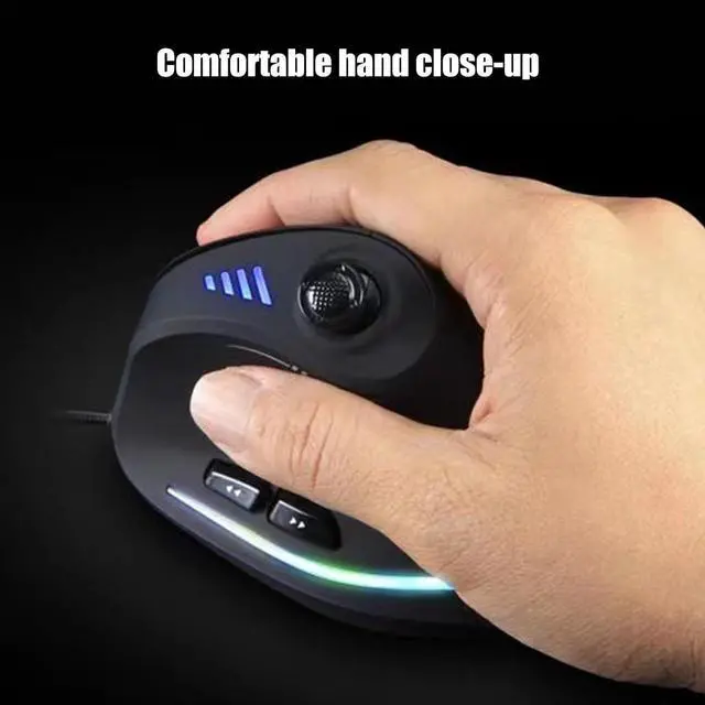 Alt view image 7 of 7 - Vertical Gaming Mouse Vertical Ergonomic Mouse With Joystick Control Adjustable 10000DPI For Gamers/PC/Laptop/Desktop