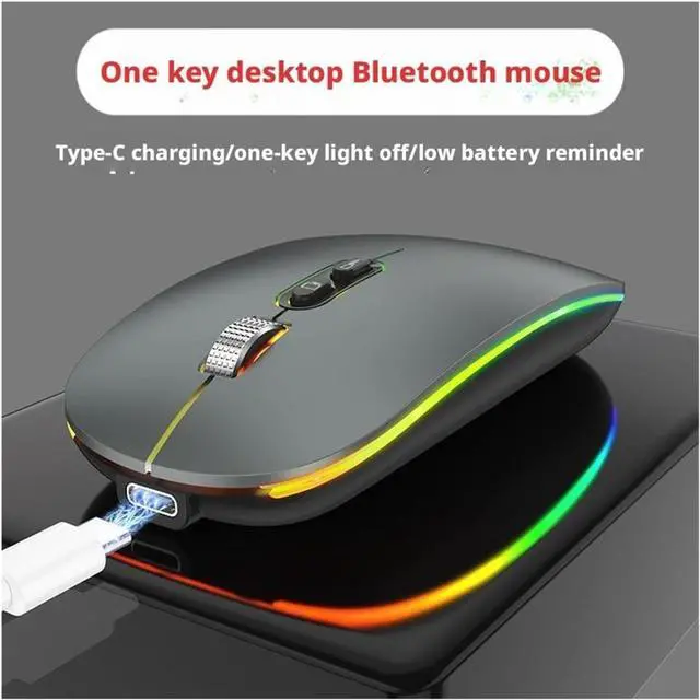Alt view image 5 of 7 - Bluetooth Dual-Mode Wireless Mouse(Singlemodemetalash)