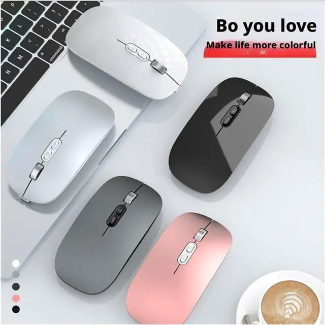 Alt view image 7 of 7 - Bluetooth Dual-Mode Wireless Mouse(Singlemodemetalash)