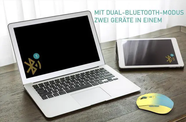 Alt view image 4 of 7 - Mouse IWM-511RS 1600 DPI, Wrls & BT, 6D Button, Yellow