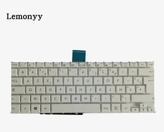 Alt view image 2 of 6 - OEM French Laptop Keyboard for as-us F200 F200CA F200LA F200MA X200 X200C X200CA X200L X200LA X200M X200MA R202CA R202LA - Black/White Replacement Keyboard Accessories(White)