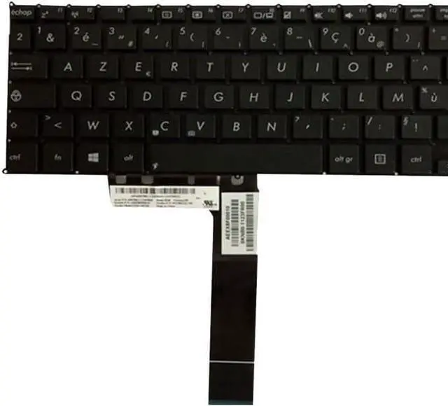 Alt view image 4 of 6 - OEM French Laptop Keyboard for as-us F200 F200CA F200LA F200MA X200 X200C X200CA X200L X200LA X200M X200MA R202CA R202LA - Black/White Replacement Keyboard Accessories(White)