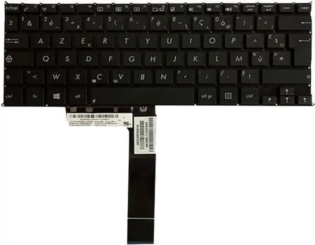 Alt view image 6 of 6 - OEM French Laptop Keyboard for as-us F200 F200CA F200LA F200MA X200 X200C X200CA X200L X200LA X200M X200MA R202CA R202LA - Black/White Replacement Keyboard Accessories(White)