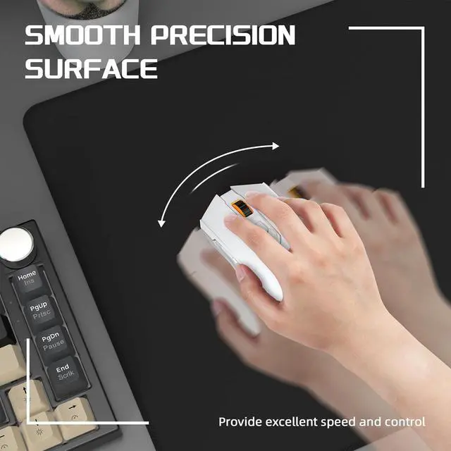 Alt view image 7 of 7 - ATTACK SHARK X1 Wireless Gaming Mouse with RGB Charging Dock & CM02 Mouse Pad Combo,53g Ultra-Light Tri-Mode Mouse PAW3395 PRO Sensor 40K DPI & High-Density Fiber Pad,5S Coating,for Win/Mac