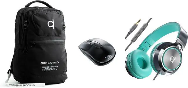 Main image of Save 15% on Ultimate Laptop Accessory Set: Silent Wireless Mouse, Waterproof Laptop Backpack, and Noise-Isolating On-Ear Headphones Perfect for School & Office
