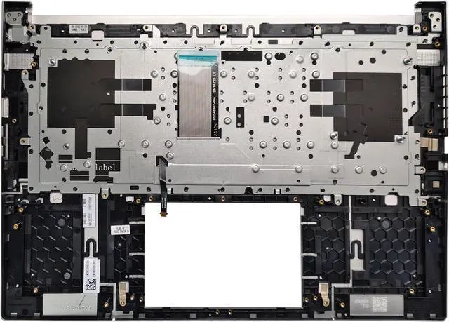 Alt view image 2 of 3 - Laptop US Keyboard Compatible for HP Envy 16-H 16-H0000 16-H1000 16T-H0000 16-H0055CL 16-H1023DX 16-H1053DX N12772-001 AM3RU000230 DJM2002AE001 Backlit Silver Palmrest Upper Cover