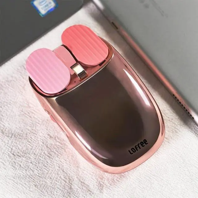 Alt view image 4 of 7 - Wireless Mouse  Rose Gold, Rechargeable, Silent Click, Multi-Gesture Touch Surface, Slim Ergonomic Design, for PC, Laptop, MacBook, Mac, Windows