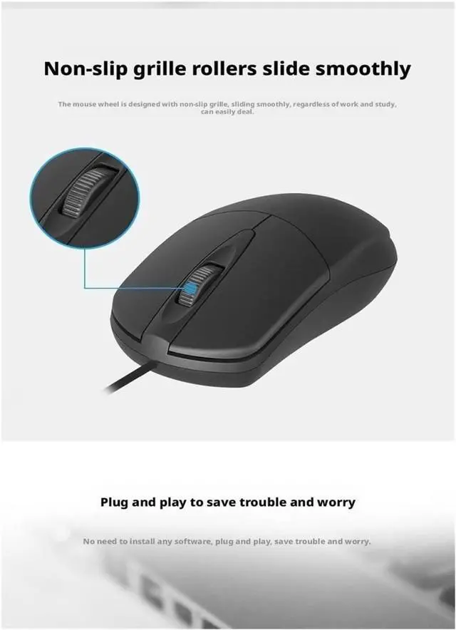 Alt view image 7 of 7 - Wired Mouse