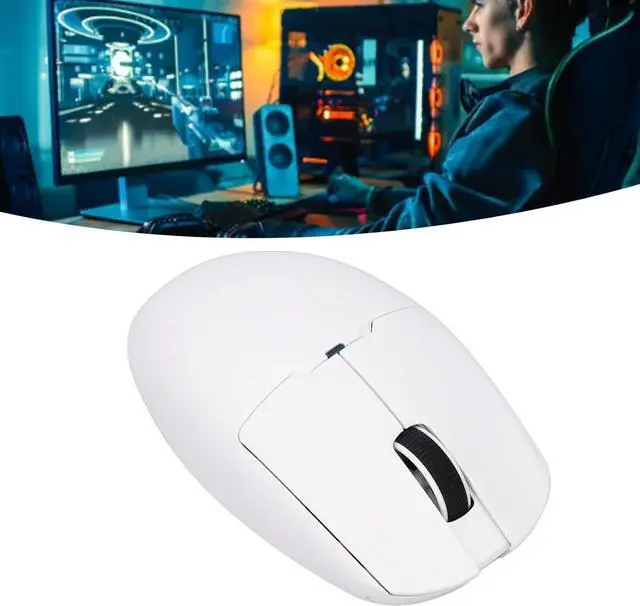 Main image of GOWENIC Gaming Mouse, Wired 2.4G Bluetooth 3 Modes Gaming Mouse, 400 800 1600 3200 6400 26000 DPI Adjustable Office Mouse, 6D Super Lightweight Rechargeable Mouse for, GOWENICwb0vgtcsr6