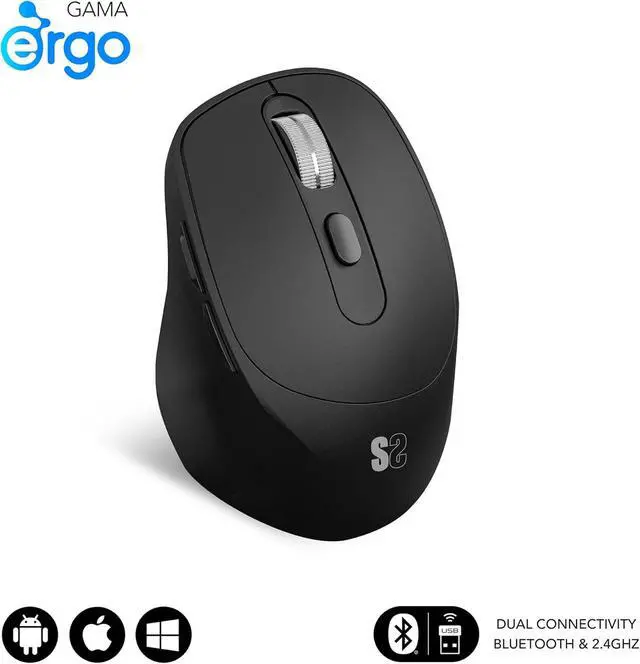 Alt view image 2 of 7 - Ergo Dual Mouse Battery Black
