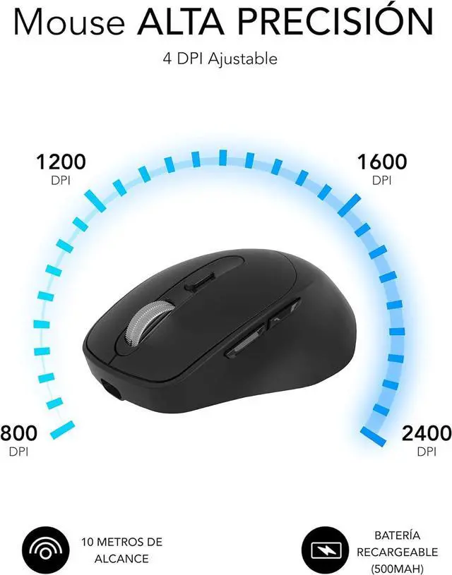 Alt view image 5 of 7 - Ergo Dual Mouse Battery Black