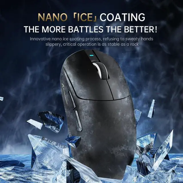 Alt view image 5 of 7 - x Attack SHRAK X8ULTRA Wireless Gaming Mouse with 42000 DPI,3950MAX Sensor,55g Lightweight Mouse with 8K Hz Polling Rate,Nordic52840,Tri-Mode 2.4Ghz/Type-C/BT5.0 for PC/Mac/Linux(White)