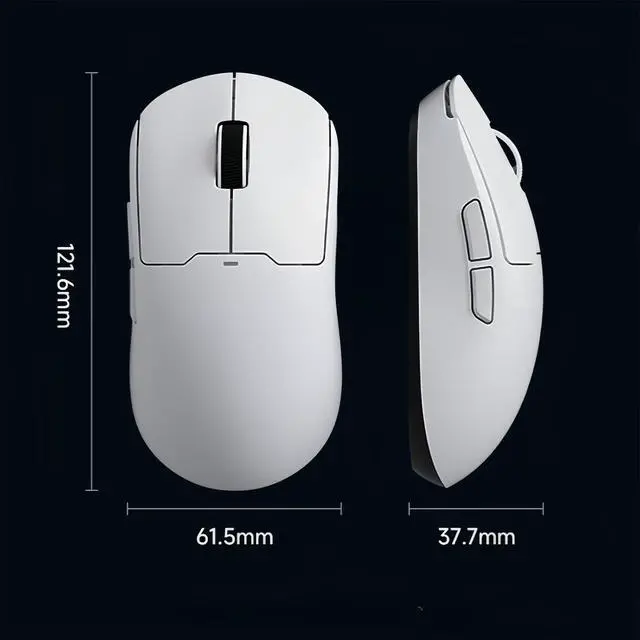 Alt view image 6 of 7 - MCHOSE A5 V2 Ultra Wireless Gaming Mouse Triple Mode BT/2.4G/Type-C Wired 26000 DPI Optical Sensor 5 Programmable Buttons 130h Battery Life 54g Lightweight Ergonomic Mouse for PC/Mac (White)
