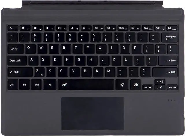 Main image of Wireless Keyboard for Microsoft Surface Pro7 Pro6 Pro5 Pro4 Pro3, Magnetic Detachable BT Keyboard with 7-Color LED Backlit Ultra-Slim Rechargeable Battery Multi-Touch, Black