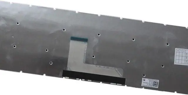 Alt view image 4 of 5 - OEM New French Keyboard for Satellite L50-B L55-B L55DT-B S50-B S55-B - Black/White Replacement Laptop Keyboard Accessories(White)