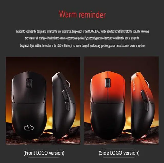Alt view image 3 of 7 - X23Pro Lightweight Gaming Mouse, 12000 DPI, Wireless/Bluetooth/2.4G, 800mAh Battery, Pink