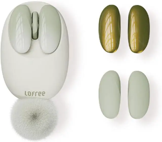 Main image of Small Petal Wireless Mouse - Bluetooth 5.0 & 2.4G Dual Mode, Multi-Device Pairing, Compact Ergonomic Design, Silent Click, Compatible with Windows 10/11/macOS/iPad/Android - for Home & Office