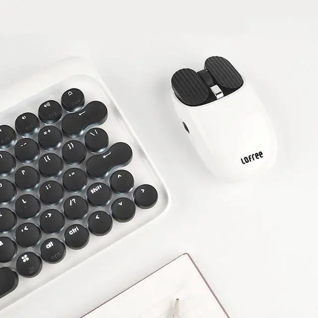 Alt view image 7 of 7 - Wireless Bluetooth Mouse  MAUS Chips Design, 4000 DPI, Dual Mode (Bluetooth/2.4G), Silent Click, Rechargeable, for Windows/Mac, White, 60-Day Battery