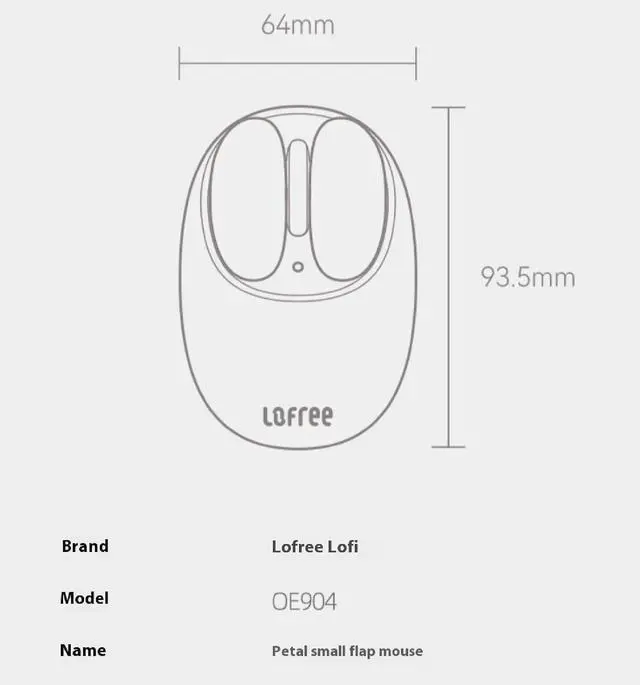 Alt view image 2 of 7 - Small Petal Wireless Mouse - Bluetooth 5.0 & 2.4G Dual Mode, Multi-Device Pairing, Compact Ergonomic Design, Silent Click, Compatible with Windows 10/11/macOS/iPad/Android - for Home & Office