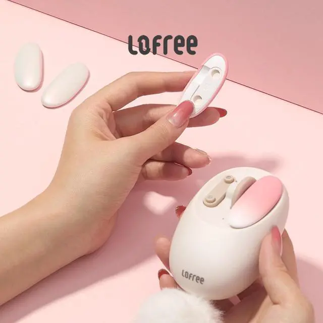 Alt view image 4 of 7 - Small Petal Wireless Mouse - Bluetooth 5.0 & 2.4G Dual Mode, Multi-Device Pairing, Compact Ergonomic Design, Silent Click, Compatible with Windows 10/11/macOS/iPad/Android - for Home & Office