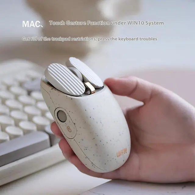 Alt view image 2 of 6 - Wireless Mouse, Silent Click, Dual Mode (Bluetooth 5.0/2.4G), 24-Month Battery, Ergonomic Design for PC/Mac/iOS/Android - EP115