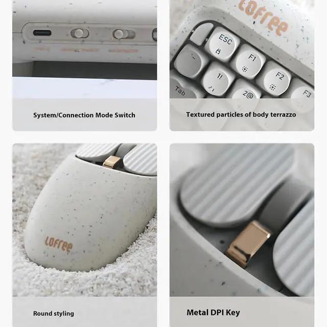 Alt view image 5 of 6 - Wireless Mouse, Silent Click, Dual Mode (Bluetooth 5.0/2.4G), 24-Month Battery, Ergonomic Design for PC/Mac/iOS/Android - EP115