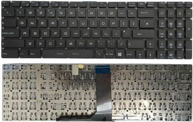Main image of UK Spanish Layout Laptop Keyboard Compatible with GE63 GE73 GE63VR GE73VR GS63 GS63VR MS-16K2 GS63VR 6RF GS63VR 7RF GS70 2OD GS70 2PC GS60 2QD(UK NO Backlit TYPE2)