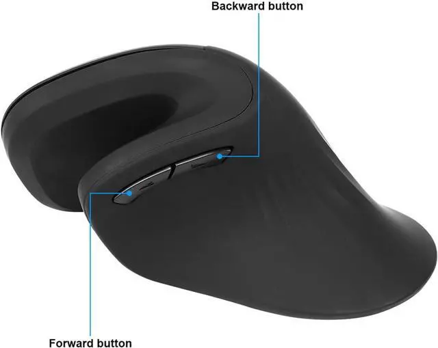 Alt view image 2 of 7 - Ergonomic Mouse Wired Vertical Mouse 6 Buttons 800?1200?2400?3200 dpi Optical Vertical Mouse USB Rechargeable Mouse/148