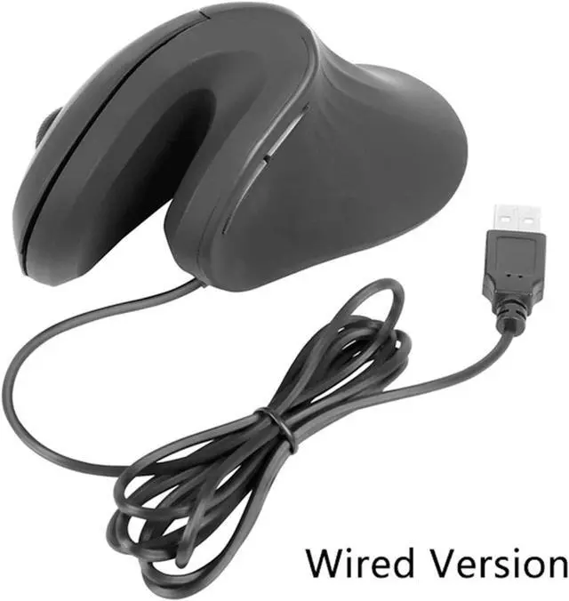 Alt view image 3 of 7 - Ergonomic Mouse Wired Vertical Mouse 6 Buttons 800?1200?2400?3200 dpi Optical Vertical Mouse USB Rechargeable Mouse/148